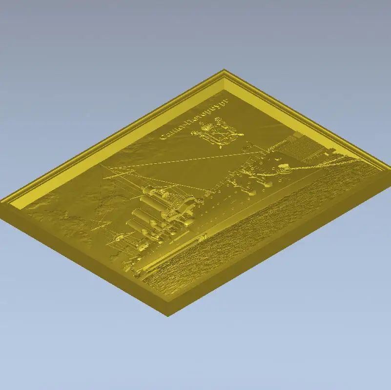 

High quality 3d model relief for cnc or 3D printers in STL file format Avrora Cruiser
