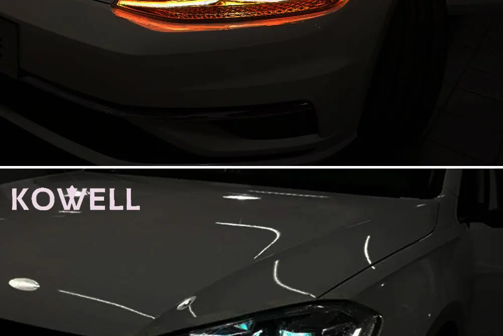 KOWELL автомобильный Стайлинг для VW Golf7 фары Golf 7 MK7 светодиодный фары DRL Объектив Двойной Луч H7 спрятал bi Xenon объектива