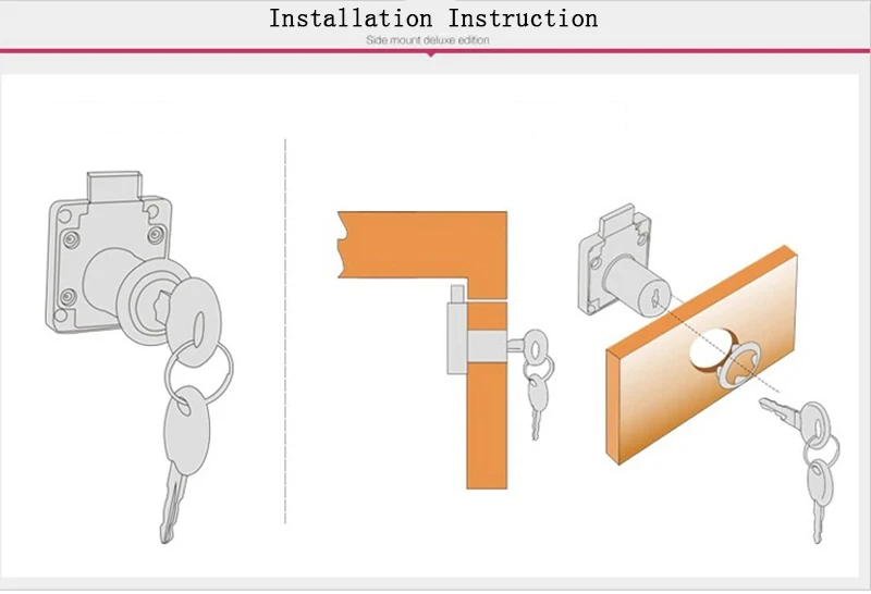 Замки для ящиков с 2 ключами замок для шкафчика мебельная фурнитура замок двери шкафа для офисного стола ящик для писем 3 цвета кулачковые замки