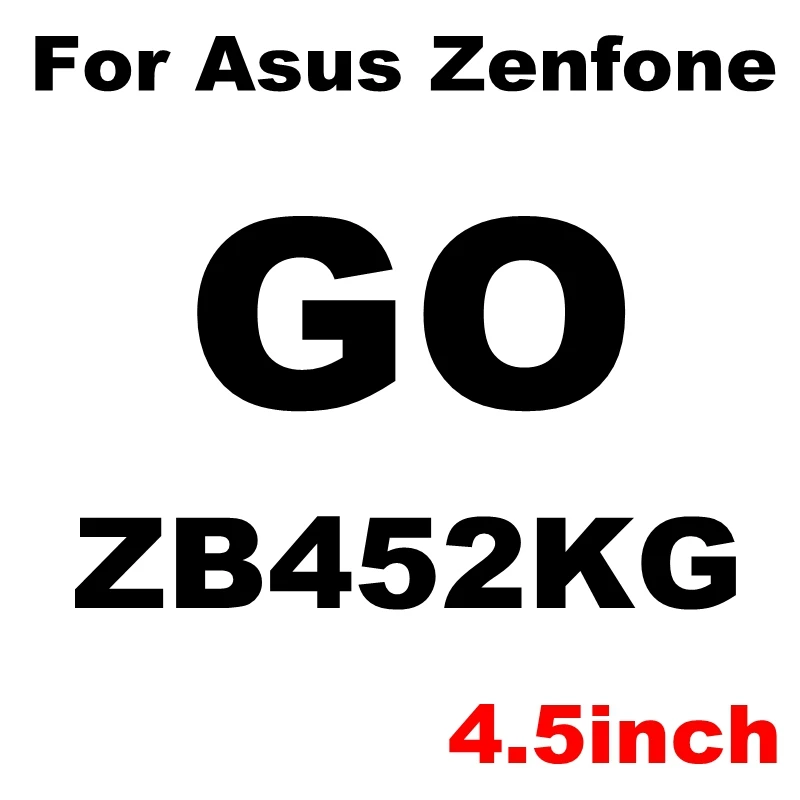 9H чехол из закаленного стекла для Asus Zenfone 3 Laser 4 Max Pro Go Selfie ZC520KL ZC520TL ZC554KL ZB500KG ZE554KL защитная пленка - Цвет: ZB452KG