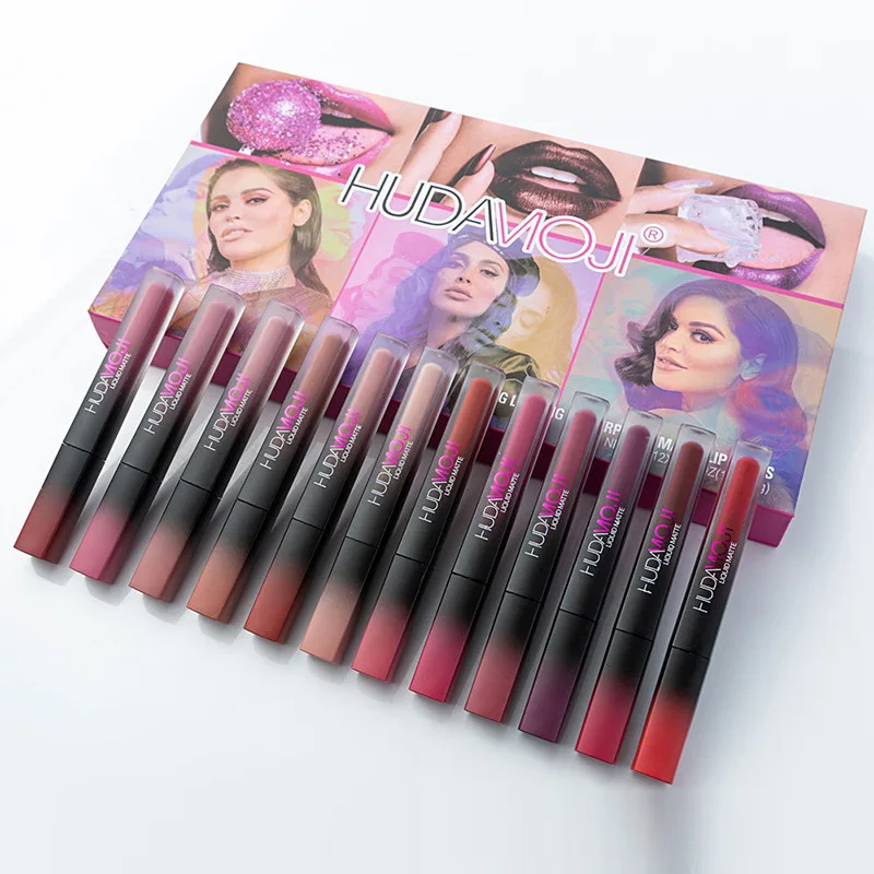 2019 New Matte Velvet 12 Nude Lip Gloss Set Liquid Long-lasting Waterproof Lipstick Makeup Cosmetics Set 2019 New Matte Velvet 12 Nude Lip Gloss Set Liquid Long-lasting Waterproof Lipstick Makeup Cosmetics Set