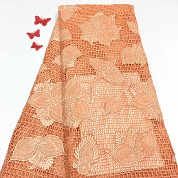 

Nigerian wedding lace fabric top quality ZH18112813 Tulle French embroidered net lace fabric