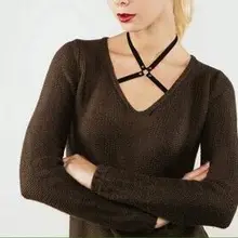 Модный пастельный, готический завязанный бюст эротический бюстгалтер сексуальное нижнее белье клип в розницу