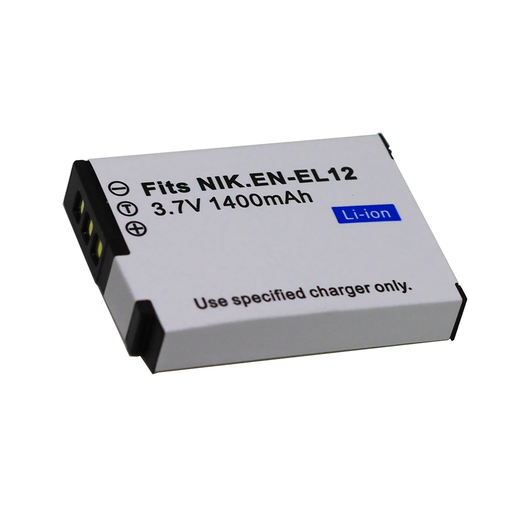 Камера ENEL12 EN EL12 1400 мач для Nikon COOLPIX S630 S610 S640 S1000 S1200pj S31 S6000 S6100 S6150 AW120s P340 S9600|Цифровые