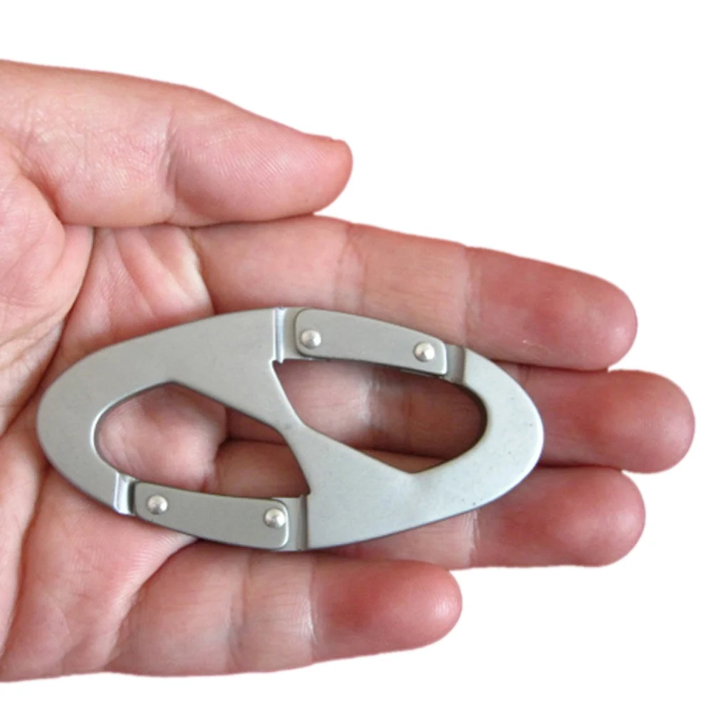 

8 Shape Carabiner Aluminum Mountain Climbing Camping Buckle D-Ring Key Chain Carabiner Tent Rope Connect Tool Travel Kit