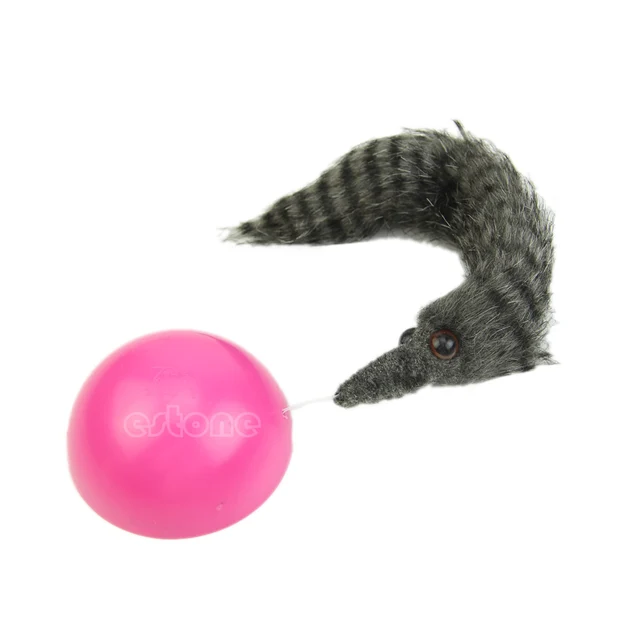 Weasel Rolling Motor Ball Pet Dog Kids Chaser Jumping Fun Moving Toy 2