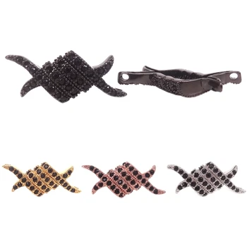 

New Micro Pave Black CZ Eagle Claw Connectors For Bracelet Making Jewelry DIY Findings Wholesale