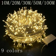 LED fairy light string 10m 20m 30m waterproof outdoor 220V / 110V for Christmas party wedding festival outdoor decoration LED fairy light string 10m 20m 30m waterproof outdoor 220V / 110V for Christmas party wedding festival outdoor decoration