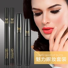 6 компл./лот макияжная подводка для глаз карандаш и 3D, создающая ресницам объемный закрученные ресницы крем Водонепроницаемый набор для макияжа глаз
