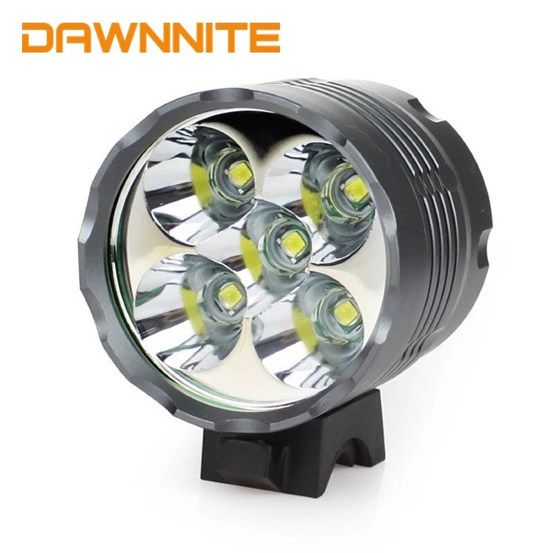  New 5x Cree XM-L T6 Bicycle Light Waterproof Mountain Bike Front Light LED Head Lamp HeadLight 6000