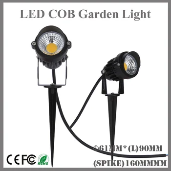 

High quality led lawn light cob 3w led garden light spike ip65 waterproof AC85-265v / DC12v