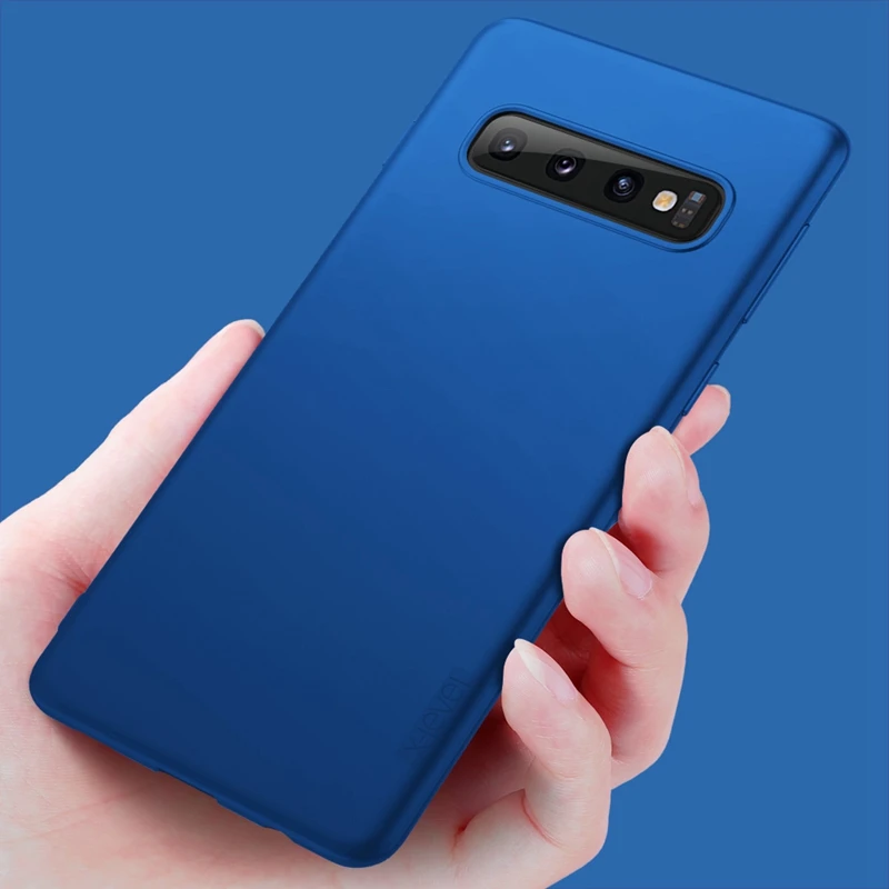 X-Level шелковистый ТПУ чехол для телефона samsung S10 S10E S9 S8 Plus S7 Edge Plus Note 8 9 Note 10 Plus Ультратонкий матовый мягкий чехол - Цвет: Синий