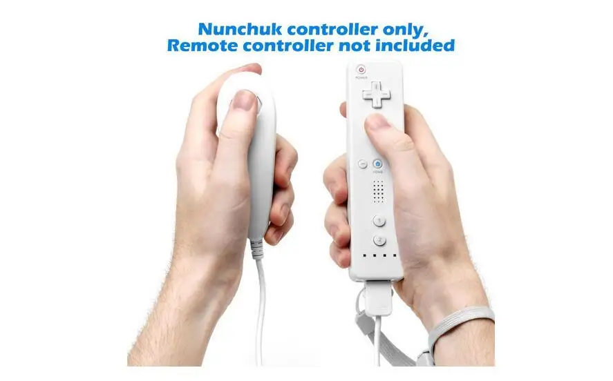 Игровые аксессуары для контроллеров Nunchuck для nintendo wii/wii U,(2 упаковки) Замена для wii/wii U видеоигры