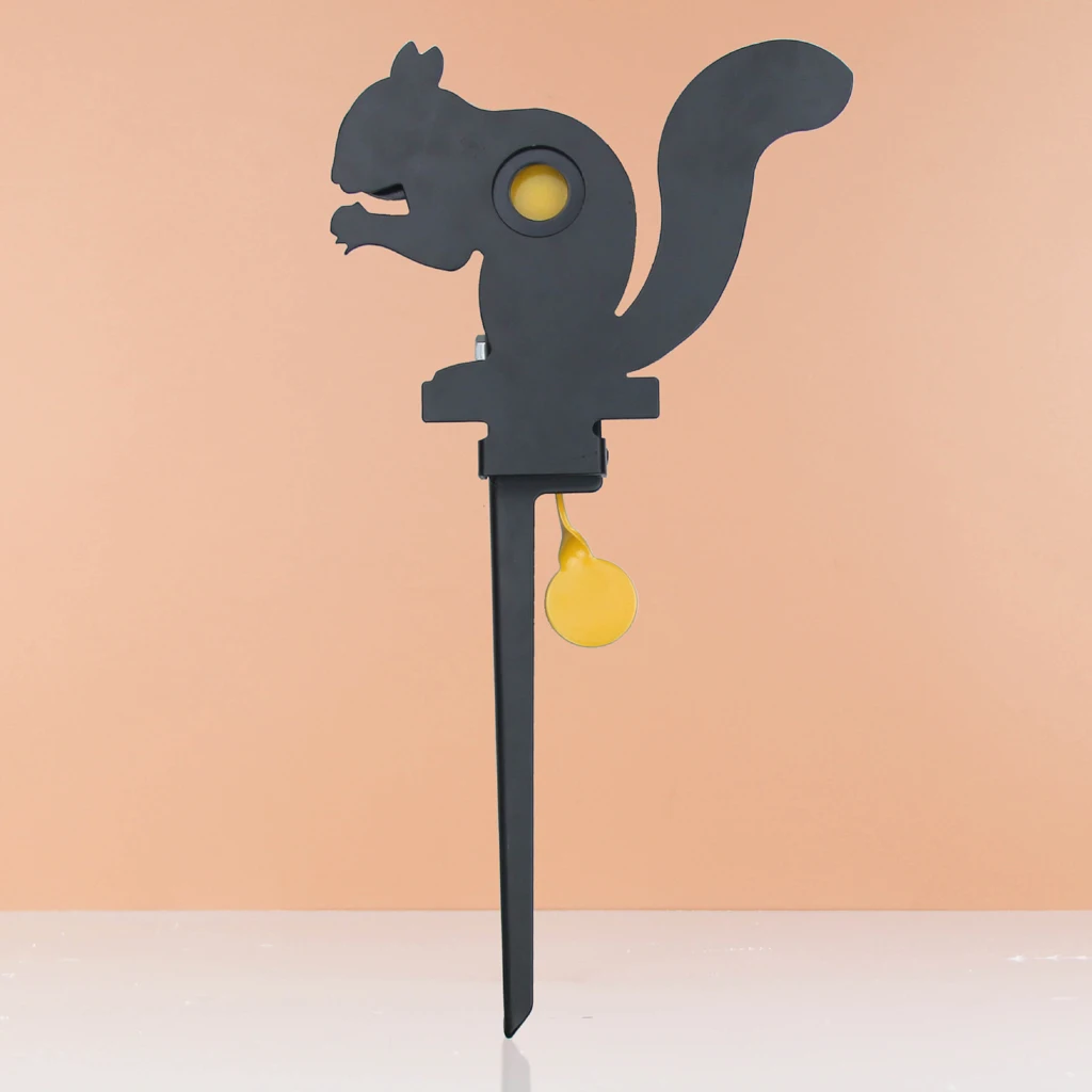 Resetting Field Target Paintball Shooting Practice Squirrel Reset Target with 2 Sizes Kill Zone Reducers