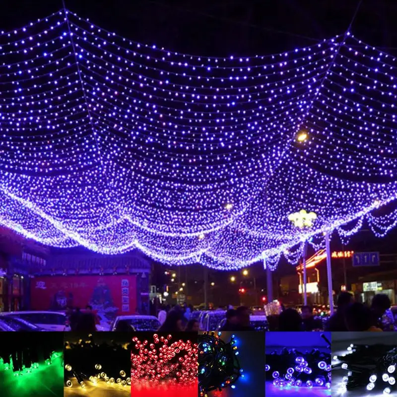 

Solar Power LED String lights 10M Fairy Light Christmas Wedding Party Holiday Lights Decoration
