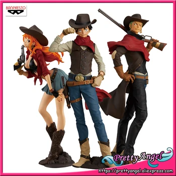 

PrettyAngel - Genuine Banpresto TREASURE CRUISE WORLD JOURNEY vol.1 ONE PIECE MONKEY D LUFFY + NAMI + RORONOA Collection Figure