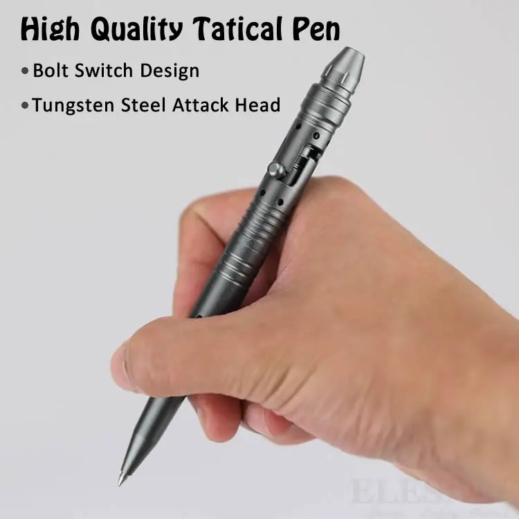 Многофункциональная тактическая ручка для самозащиты, болт-переключатель, шариковая ручка из алюминиевого сплава, аварийный стеклянный выключатель, инструмент для повседневного использования, подарочная коробка