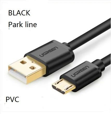 Park line Micro USB кабель Android кабель для передачи данных зарядное устройство USB к Micro USB кабель для быстрой зарядки для samsung Xiaomi htc планшет USB шнур - Цвет: Черный