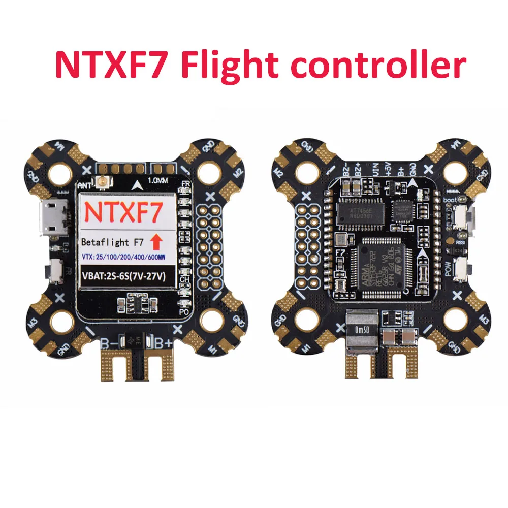 

NTXF7 Flight controller F7 Built-in 25/100/200/400/ 600mW Switchable AV Transmitter 2-6S for RC Multirotor FPV Racing Drone