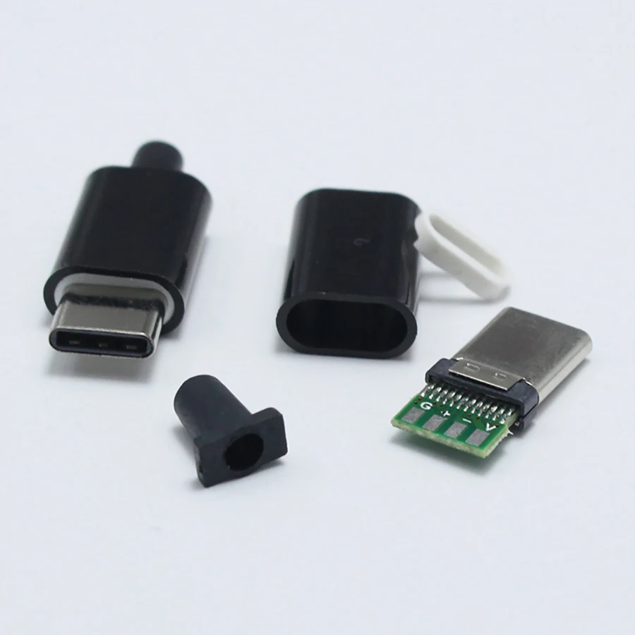 Штепсельная Вилка USB 3 1 типа C папа шт./Лот сварочный Тип флейта 4 в коннектор