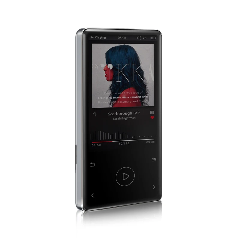 

HD Lossless MP3 Player 2.4 Large Screen HIFI Sound Misic Player Support FM Radio Metal Body 8GB Portable Long Time Play Back