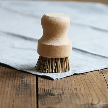 

Pans Pot Brush Durable Dish Skillet Vegetable Heat Resistant Wooden Handle Kitchen Supplies Cleaning Tool Scrubbing Washing Sink