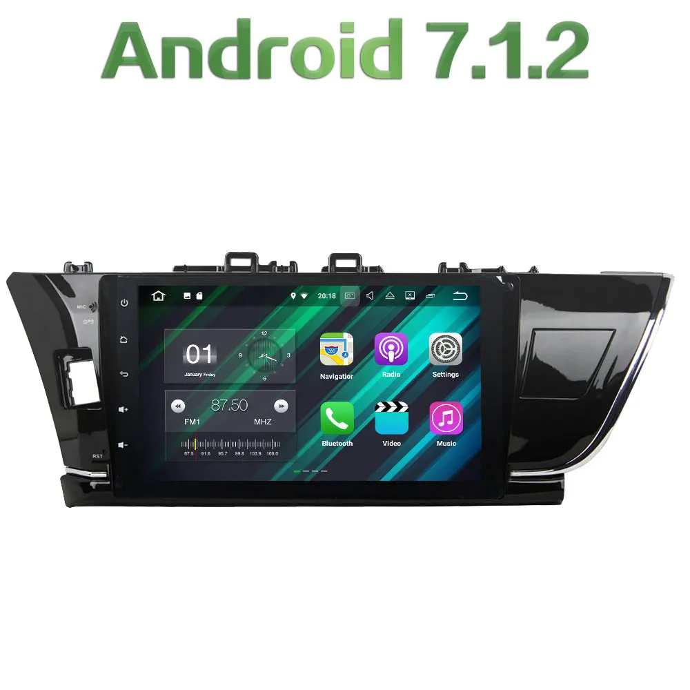 Android 7 1 2 Quad Core 2 Din 10 1 2GB RAM LCD Touch screen font