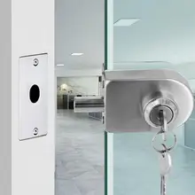 188B одинарная стеклянная дверь замок с ключами из нержавеющей стали ванная комната стеклянная дверная защелка аксессуары для домашней безопасности cerradura стабилизатор