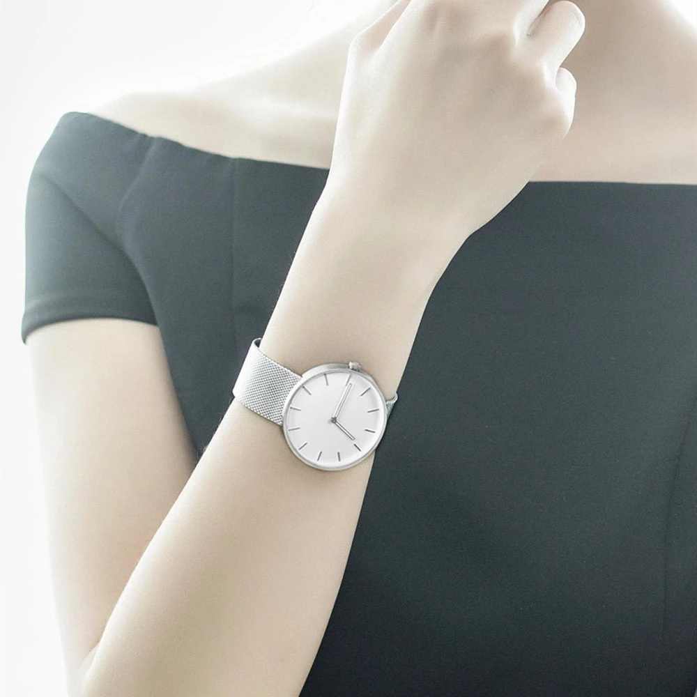 Xiaomi Mijia TwentySeventeen кварцевые часы 39 мм Циферблат 3ATM водонепроницаемые Модные Элегантные Мужские Женские часы-люкс