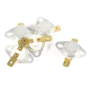 

5 x 250V 10A 80 Celsius NC Normal Close Thermostat Temperature Thermal Switch