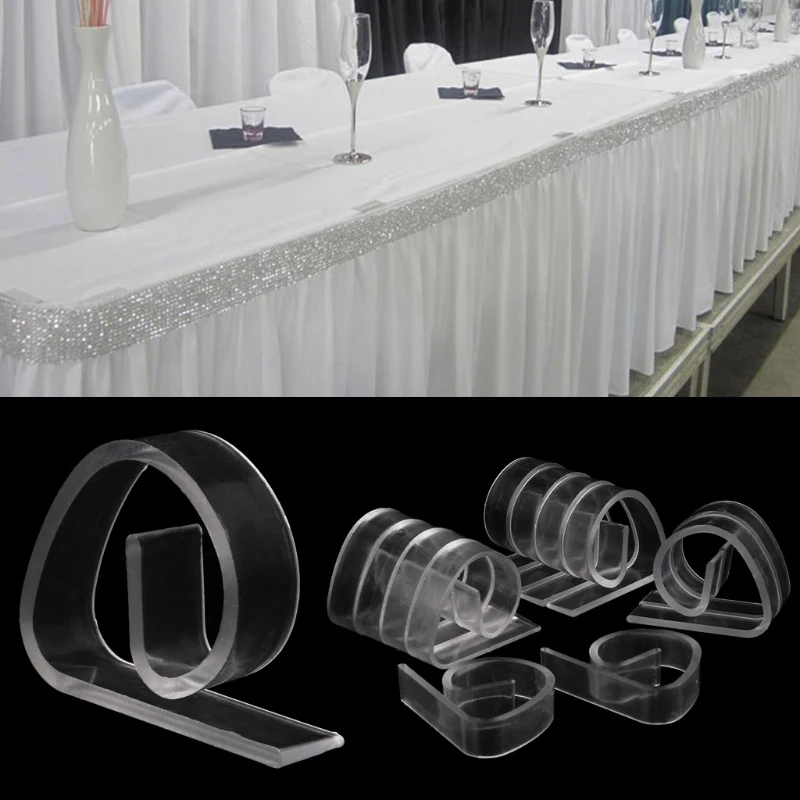 

Durable and practical Promotion for 12Pcs Holder Clamp Party Picnic Home Plastic Clear Tablecloth Table Cover Clips bag clips