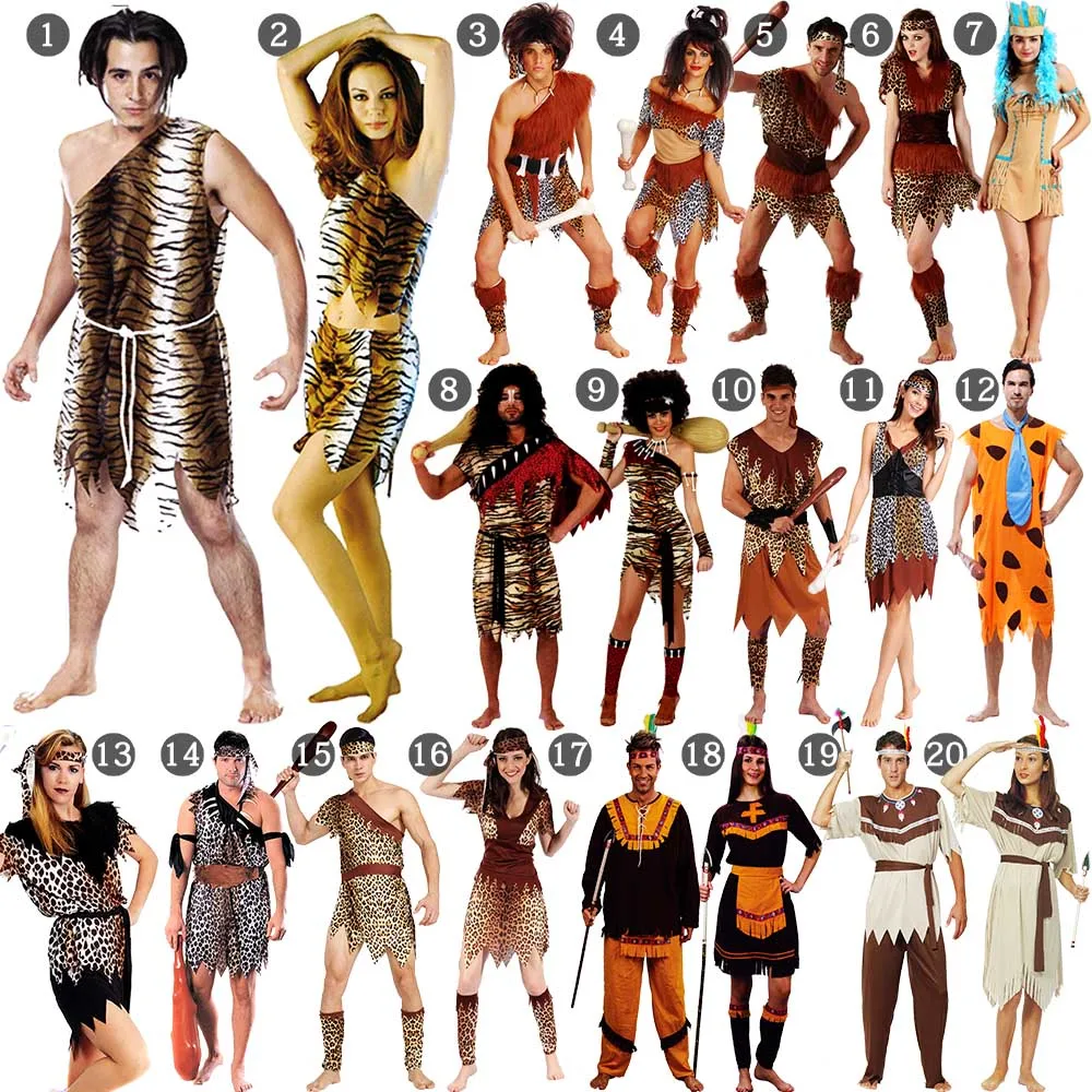 

Indigenous people The Humans Indian Savage Halloween Cosplay Costume
