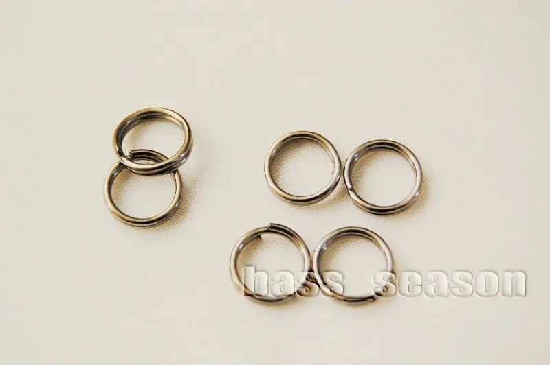 

500pcs FISHING LURE STRONG TENSILE FORCE SPLIT RINGS #4 25LB Free Shipping