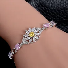 Женский браслет MISANANRYNE, браслет с цветами из кристаллов, браслет на цепочке, новые модные Романтические ювелирные изделия