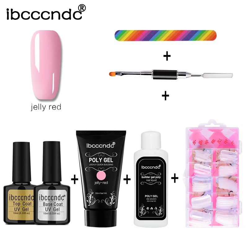 Poly Gel Nail Extension Set UV Builder Gel Fast Extension Gel Nail Art