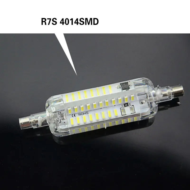 220V 240V светодиодный R7S Светильник лампы 4014 SMD 76 152 светодиодный s r7s силиконовый лампада светодиодный лампы 7 Вт 15 Вт Точечный светильник на замену галогеновым лампам, светильник