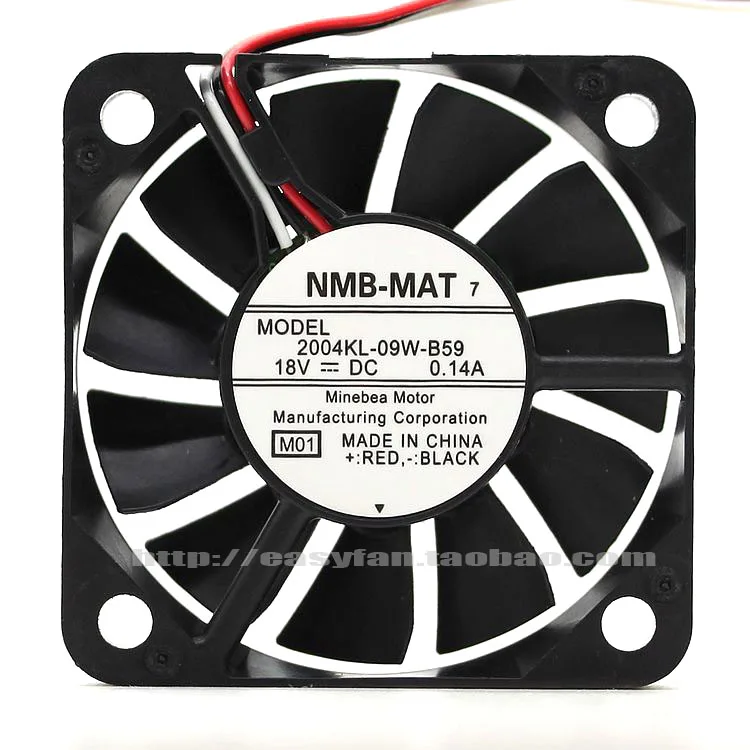 NEW NMB-MAT NMB 2004KL-09W-B59 5010 5CM 18V 0.14A cooling fan |