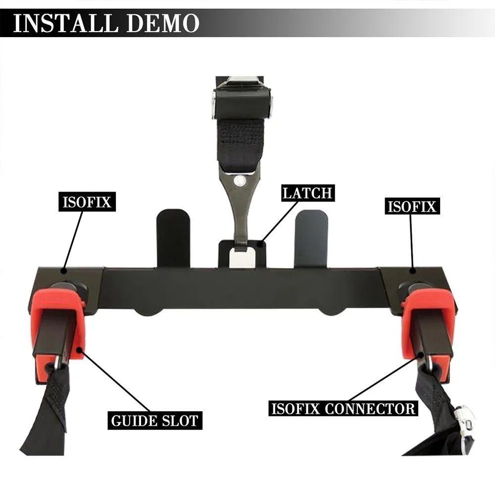 NSModify Универсальный автомобильный ремень безопасности интерфейс s направляющий кронштейн детское безопасное сиденье интерфейс для ремень ISOFIX стойка для соединителей держатель