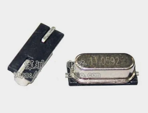 Бесплатная доставка! 10 шт. пассивный кварцевый генератор 49SMD типа crystal (11 0592 МГц) 11
