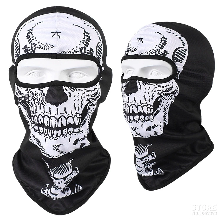 Новая Балаклава мотоциклетная маска мото шлем тактическая Балаклава маска для лица дышащая маска для лица мотоциклетный Байкерский шарф маска с черепом