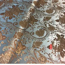 Серебристо-серая атласная ткань, имитирующая шелковую парчу, ткань для платья, дамасская жаккардовая одежда, обивка костюма, мебель tissu 75*50 см