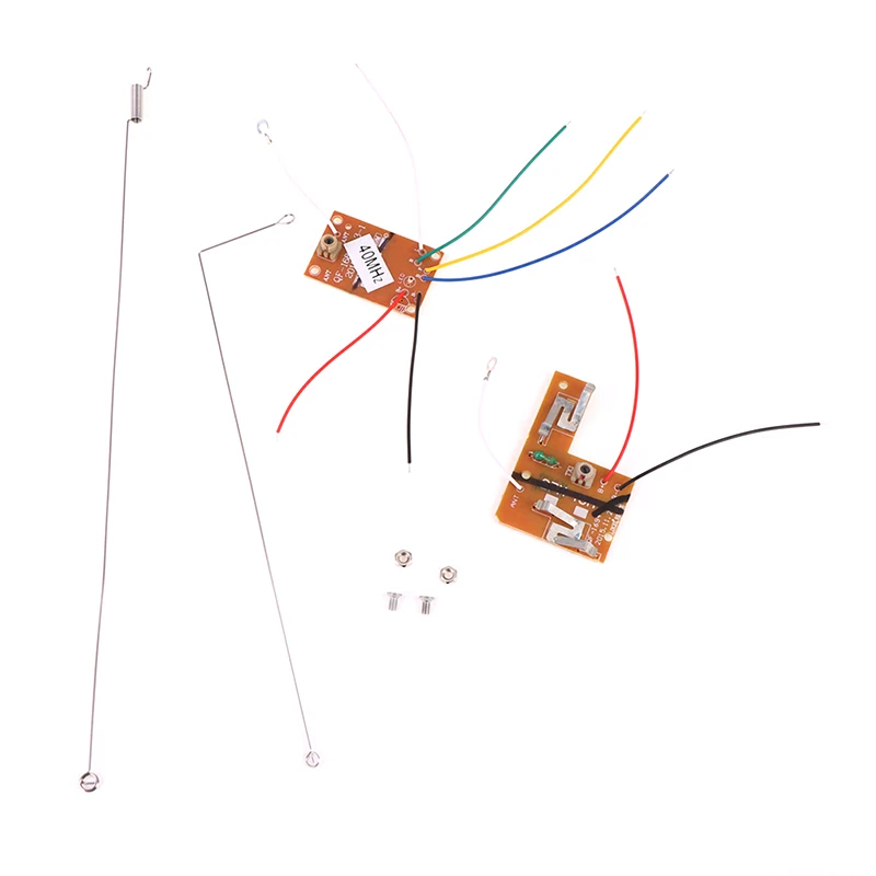 

1Set RC Remote Control 40MHZ Circuit PCB Transmitter&Receiver Board Radio System 4.5V-6V For Toy Car