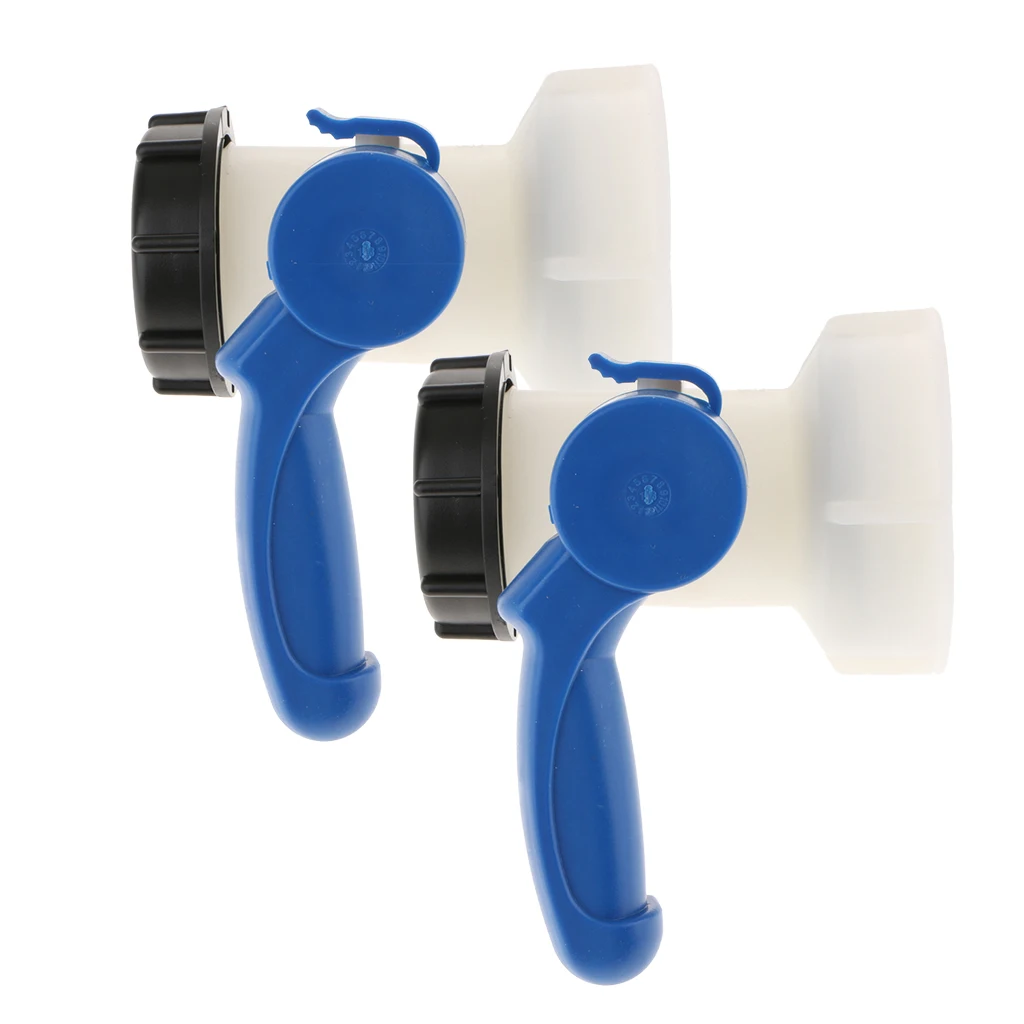 2 piece Anti-corrosion 1000L IBC Tote Tank Butterfly Valve Switch Water Adapter Hose Pipe Connector(75mm)