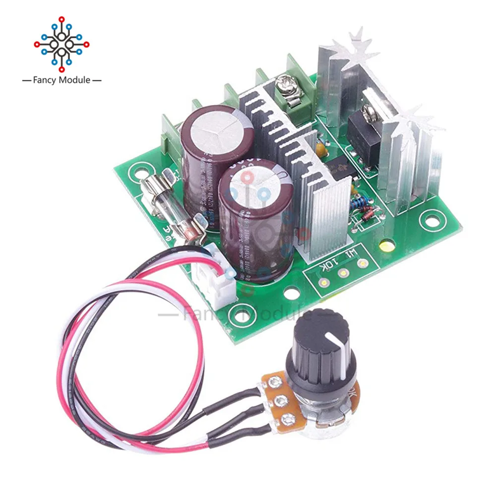

10A Adjustable DC Motor Speed Controller PWM Controller DC 12V-40V 400W 13kHz Adjustable Drive Module 24V 36V with line