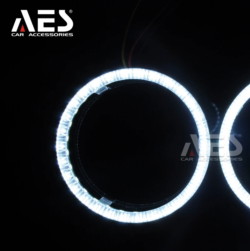 

AES 2PCS 80/95mm LED Angel Eyes Led Rings Ultra For 2.5inch /3.0inch Projector Lens Halo Rings New Top Quality Bright COB DRL