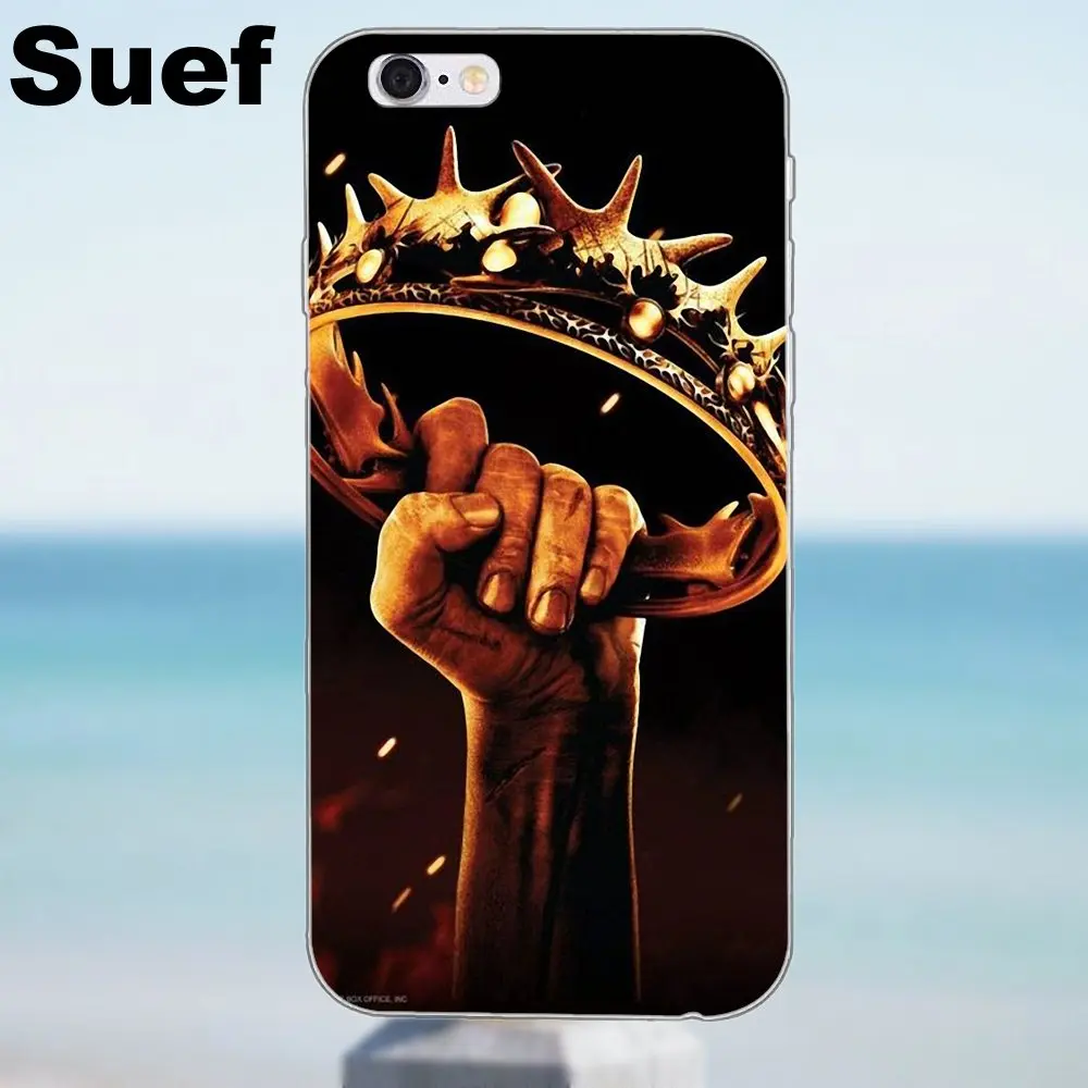 Suef для iPhone 4 4S 5 5S 5C SE 6 6S 7 8 Plus X Galaxy J1 J3 J5 J7 A3 A5 2016 2017 TPU Art Print Watch The Throne|for iphone|galaxy j1a5 |