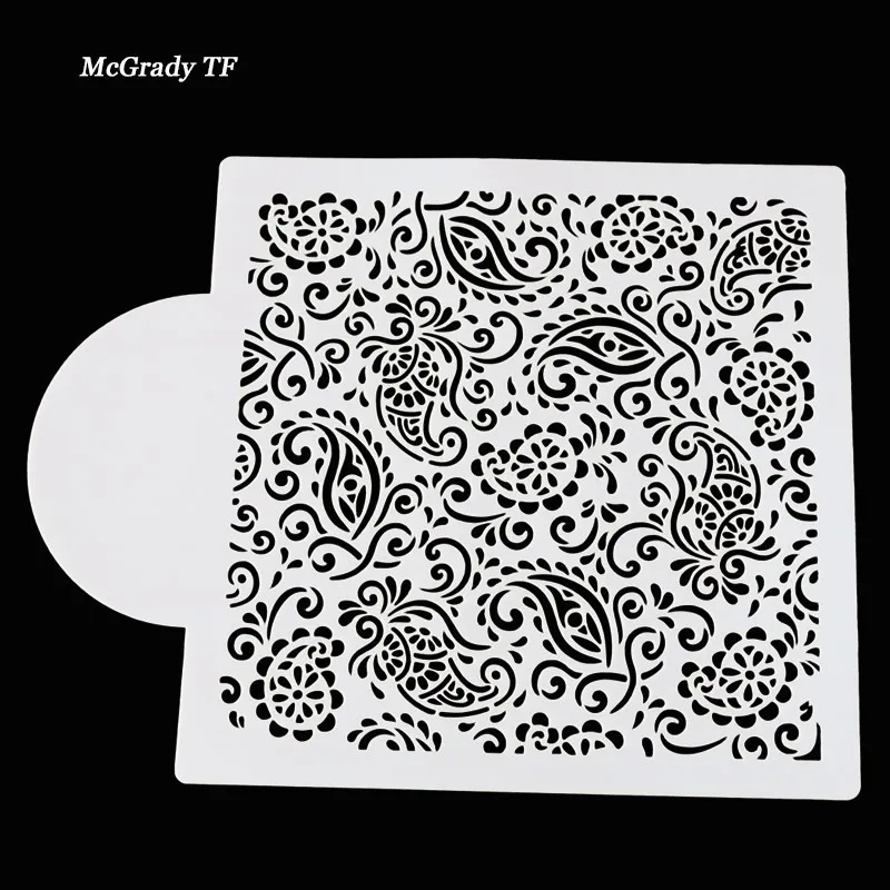 Brand Paisley Cake Fondant Cupcake Decorating Baking Cupcake Templates