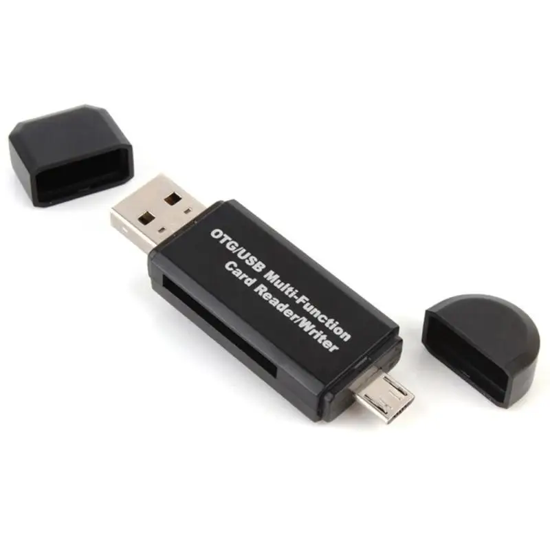 2 в 1 Многофункциональный USB кард-ридер Micro USB OTG к USB2.0 адаптер для Android телефона ПК высокое качество кард-ридер