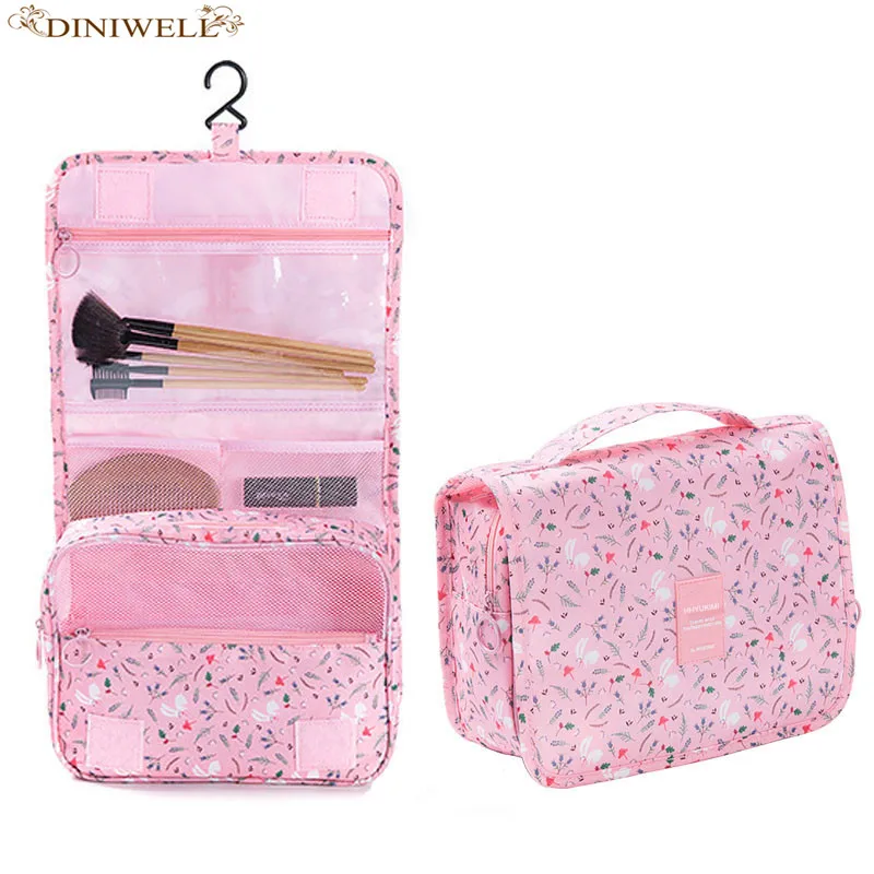 DINIWELL Brand Women waterproof hanging cosmetic bag men's travel portable cosmetic bag