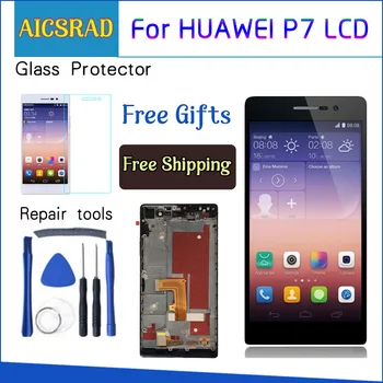 

AICSRAD 5 inch 1920x1080 Display For HUAWEI P7 LCD Ascend P7 Touch Screen Digitizer Assembly With Frame
